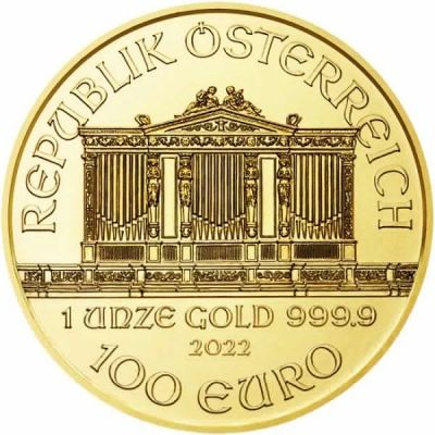 Zlatá mince Vídeňští filharmonici 1 Oz - 2022