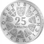 Stříbrná mince - 25 Šilinků 