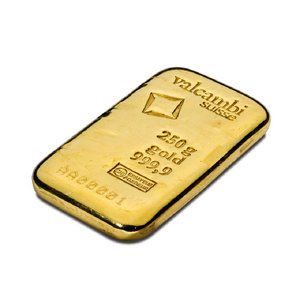 Zlatý slitek Valcambi 250 g