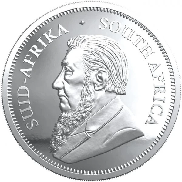 Krugerrand 2 uncová stříbrná mince