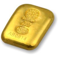 Zlatý slitek Argor Heraeus 50 g - lité