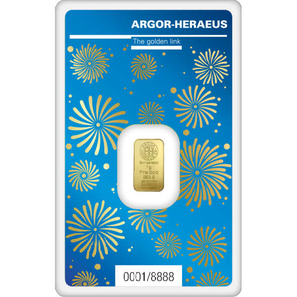 Zlatý slitek Argor Heraeus 1 g - rok králíka