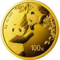 Zlatá mince Panda 8 g - 2023