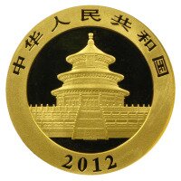 Zlatá mince Panda 1 Oz - 2012