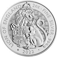 Stříbrná mince Lev - The Queen's Beasts 2022, 2 Oz