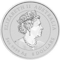 Stříbrná mince Rok Králíka 2023, 5 oz