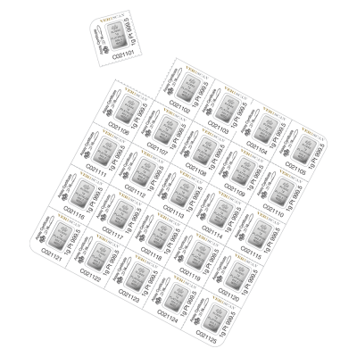 Platinový slitek Pamp Fortuna 25 x 1 g Multigram