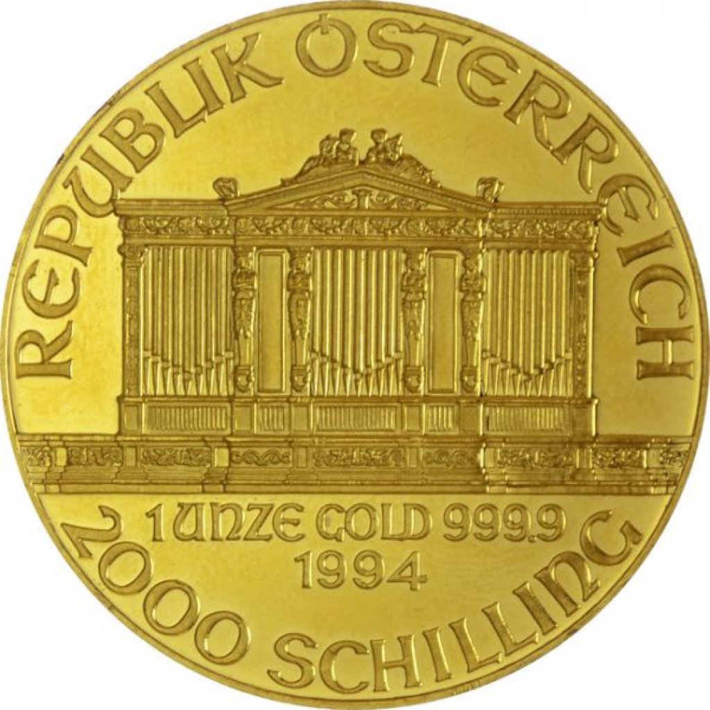 Zlatá mince Vídeňští filharmonici 1 Oz ATS 