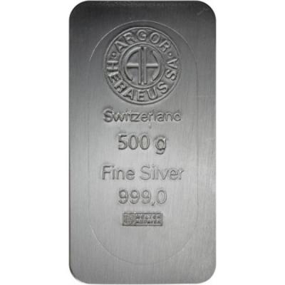 Silver bar Argor Heraeus 500 g