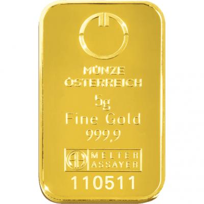 Austrian Mint Gold Bar 5 g