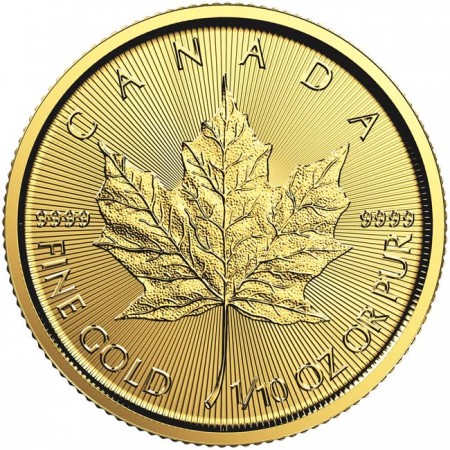 Zlatá mince Maple Leaf 1/10 Oz 2023