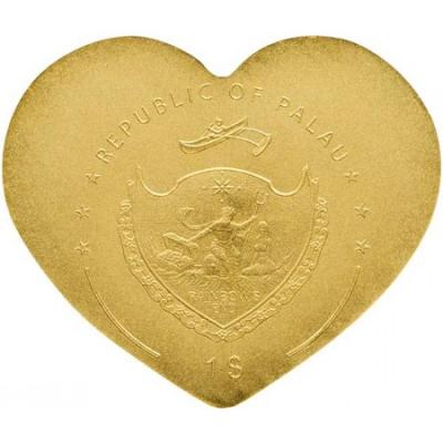 1 dolar Zlatá mince Malý poklad - Srdce