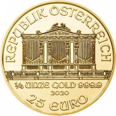 Zlatá mince Vídeňští filharmonici 1/4 Oz - 2023