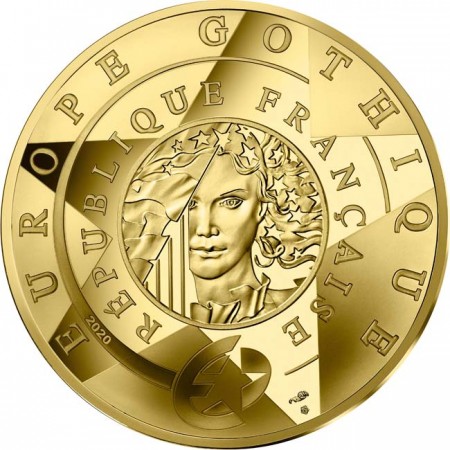 5 Euro Zlatá mince Evropa 2020: Gotika