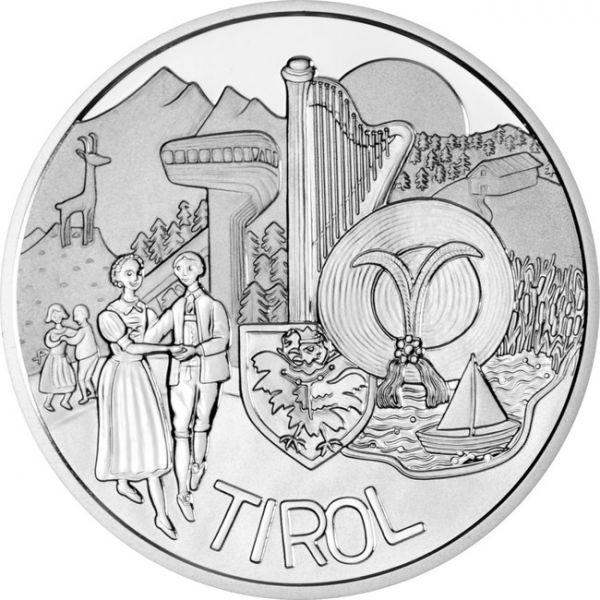 Tyrolsko 2014, stříbrná mince