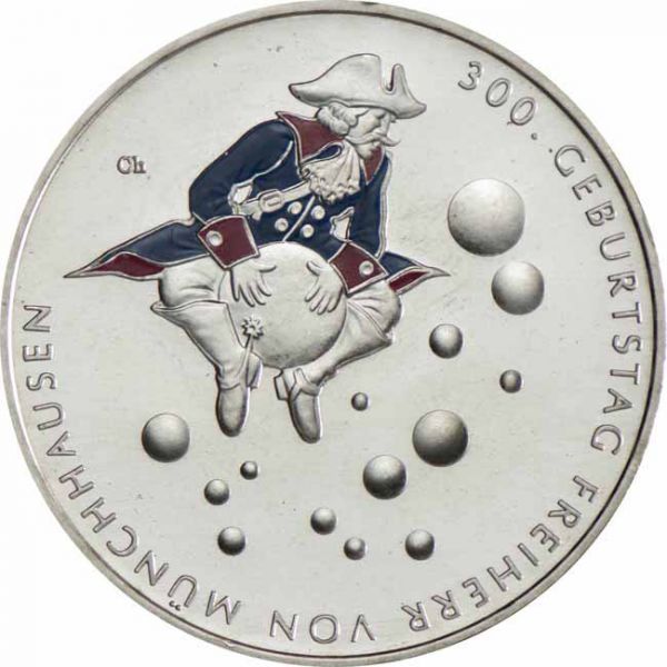 20 Euro Stříbrná mince Baron von Münchhausen BU