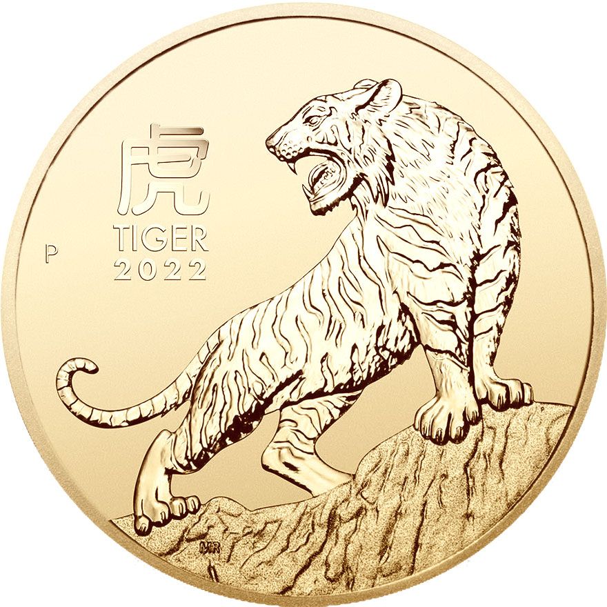 Gold Coin Lunar Series III - Year of the Tiger 1/4 Ounce 2022