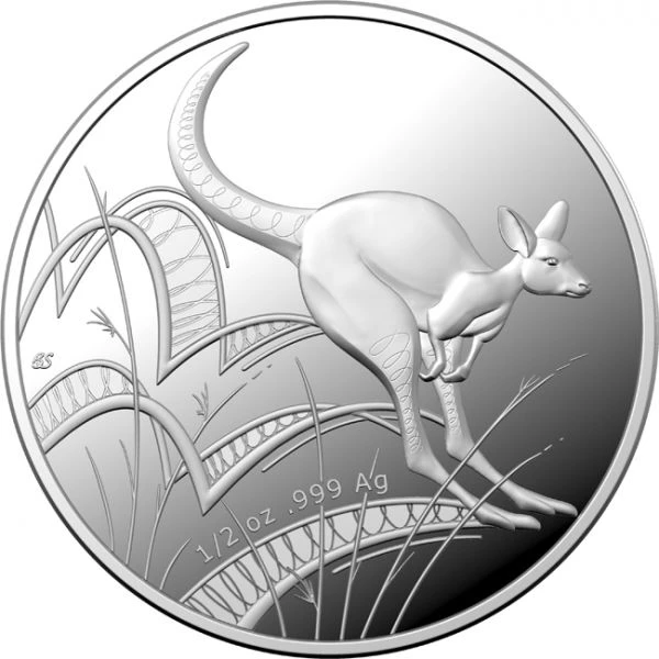 1 dolar mince Skákající klokan - 1/2 unce stříbro