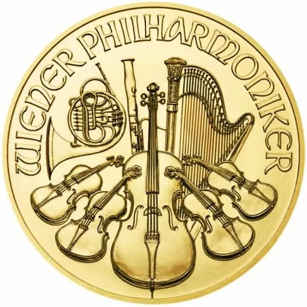 Zlatá mince Vídeňští filharmonici 1 Oz - 2022