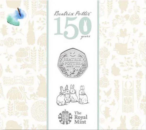 0,50 libra CuNi Beatrix Potter - Králíček Petr UN