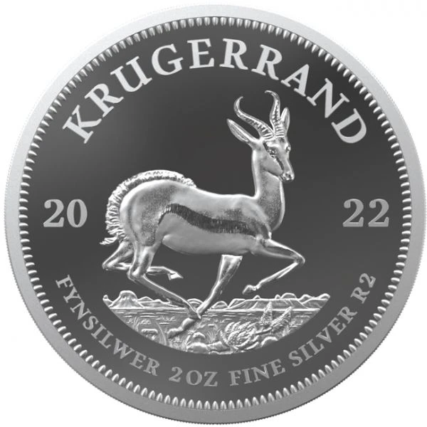 Krugerrand 2 uncová stříbrná mince