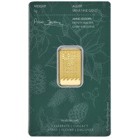 Gold bar 5g - Merry Christmas - The Royal Mint