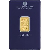 Zlatý slitek 5 g - Všechno nejlepší - Královská mincovna