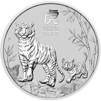 Stříbrná mince Rok Tygra 5 Oz 2022