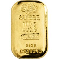 Zlatý slitek PAMP Suisse 100 g  (litý)