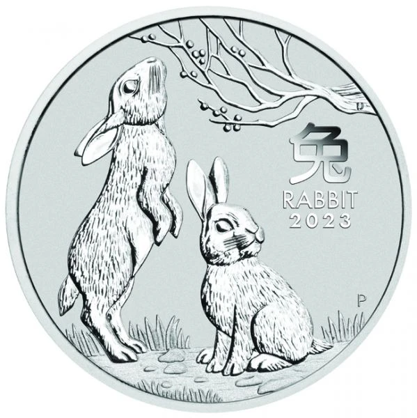 Stříbrná mince Rok Králíka 2023, 1 oz 