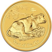 Zlatá mince Lunární série II Rok Bůvola  1 Oz 2009