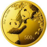 Zlatá mince Panda 30 g - 2023