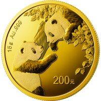 Zlatá mince Panda 15 g - 2023