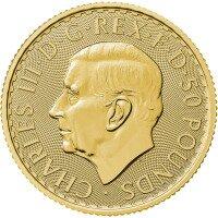 Zlatá mince Britannia Charles III 2023 - 1/2 Oz