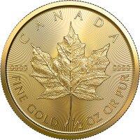 Gold coin Maple Leaf 1/2 Ounce divers