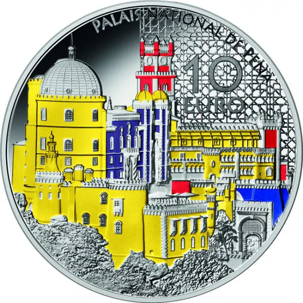 Palác Pena v Sientře - Portugalsko, stříbrná mince
