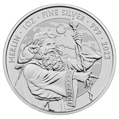 Stříbrná mince Merlin 2023 - Mýty a legendy, 1 oz