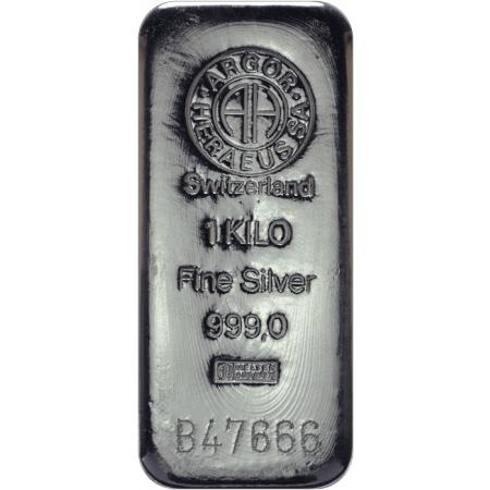 Silver bar Argor Heraeus 1000 g